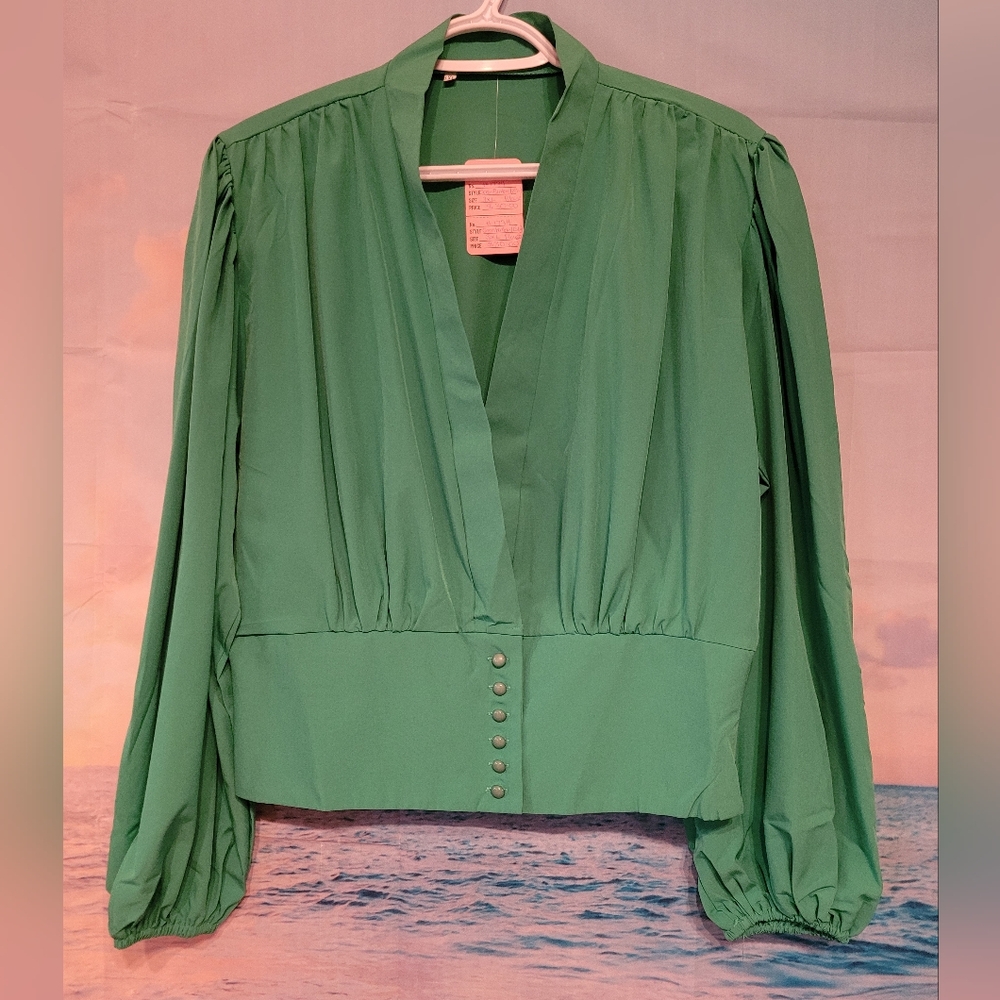 Retro look button up top ~ 3XL
